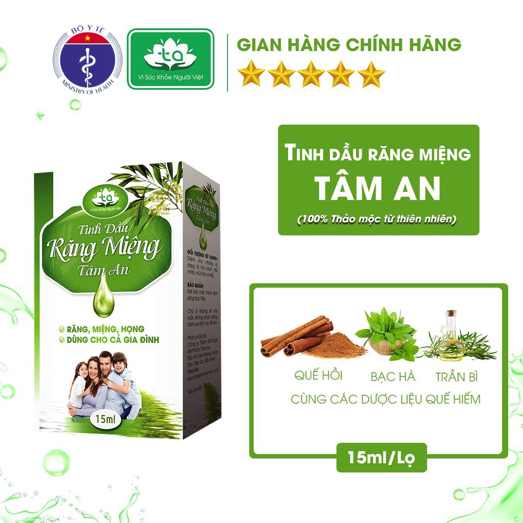 Tinh Dầu Răng Miệng Tâm An 15ml