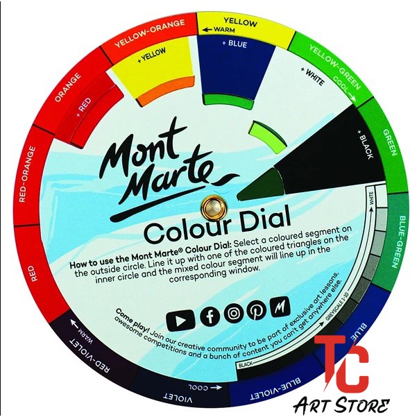 Bảng Hướng Dẫn Pha Màu Mini Mont Marte