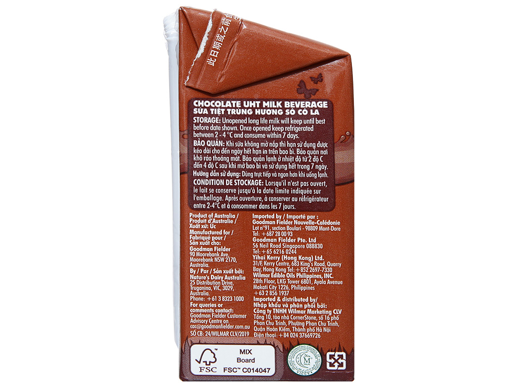 [Thùng 24 Hộp] Sữa Tươi Meadow Fresh Socola - Chocolate 200ml - Nhập khẩu Úc