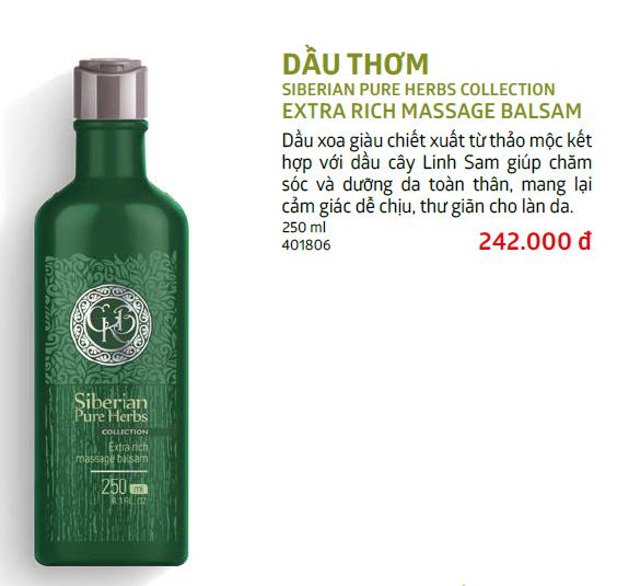 DẦU THƠM EXTRA RICH MASSAGE BALSAM ĐA CÔNG DỤNG