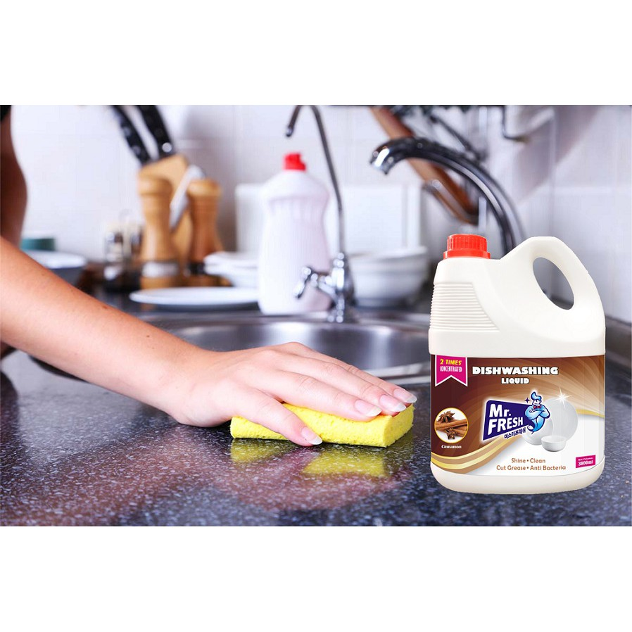 Nước rửa chén Mr.Fresh 3.8L mùi tự nhiên