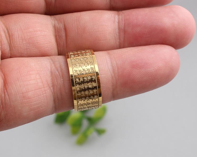 [HCM]Nhẫn titan Prajna Paramita TAITAM (VÀNG GOLD)