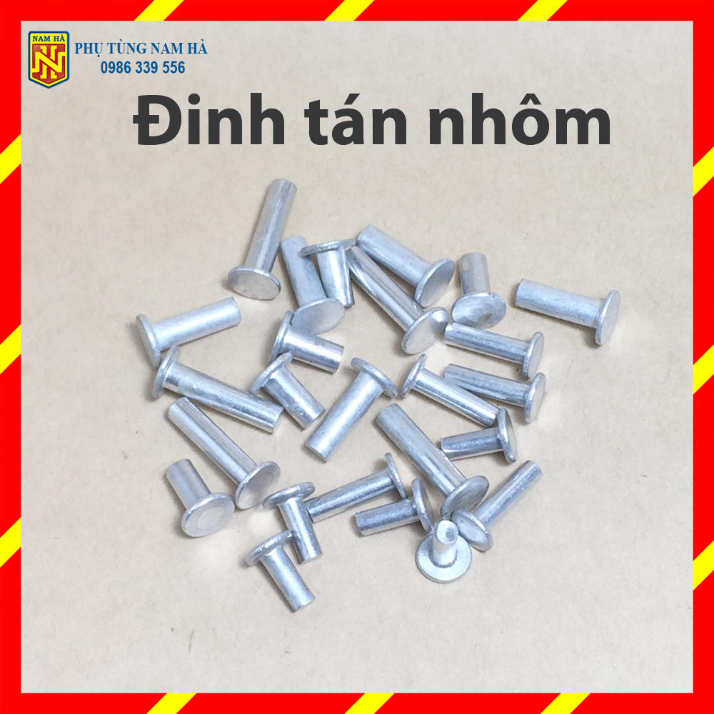 50gr Đinh nhôm tán đường kính thân phi 4 và phi 5