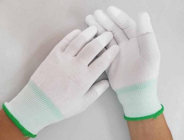 Găng tay phủ PU đầu ngón trắng - Combo 20 đôi
