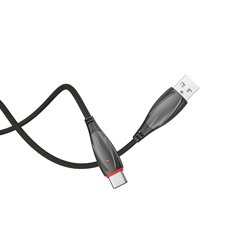 Cáp sạc Type C Hoco U71 (1.2M) có đèn led chính hãng