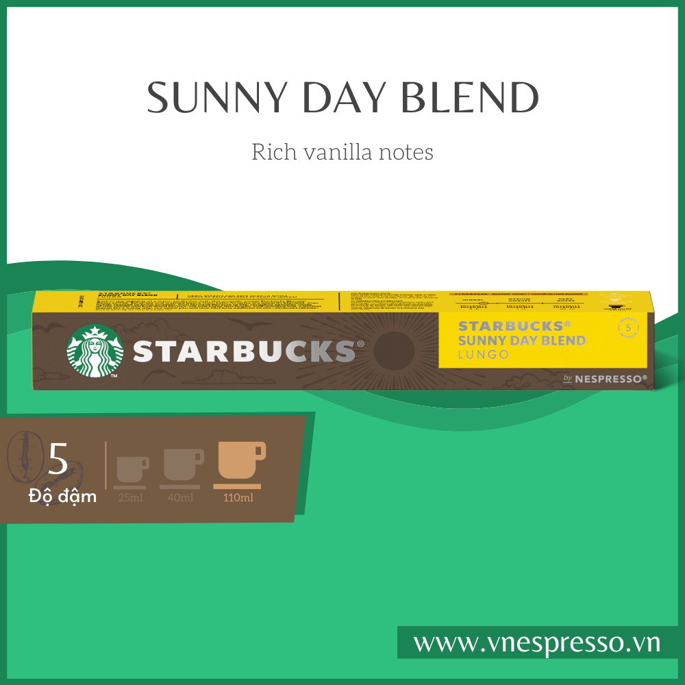 [Starbucks] Cà phê viên nén Starbuck - Dùng cho máy Nespresso - Hộp 10 viên