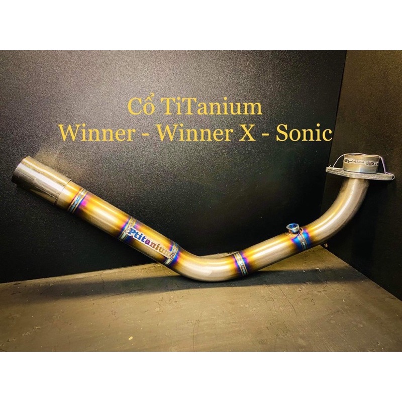 Cổ pô titan khò lên màu cho xe winner sonic