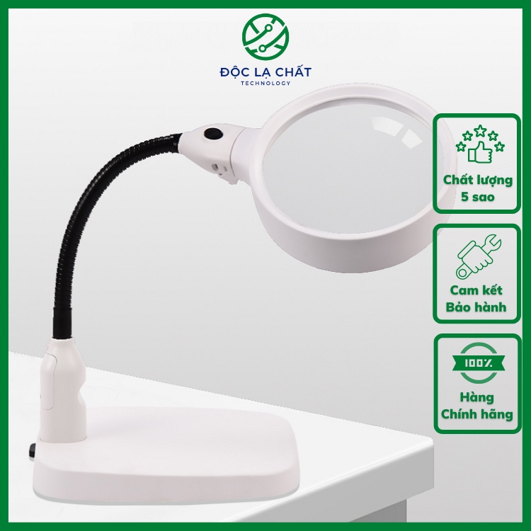 Kính lúp có đèn led để bàn k7764