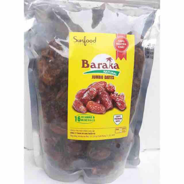 Combo 2KG Chà Là sấy khô Iran Baraka (4 hũ 500g)