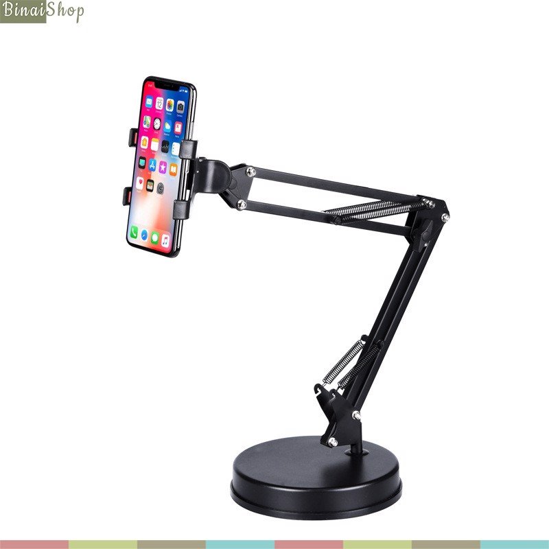 Transhine p35 - chân đế đặt bàn có đèn led live stream cho điện thoại