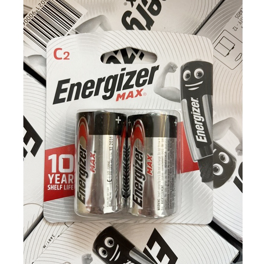 Combo 2 Vỉ Pin Trung C LR14 Energizer Alkaline chính hãng (1 vỉ 2 viên)