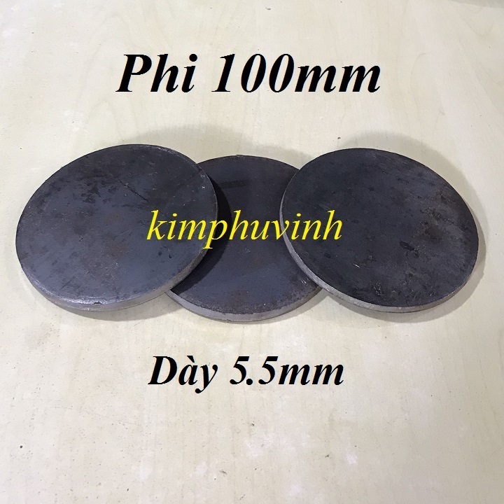 01 CÁI - Phi 100mm BẢN MÃ TRÒN ( Dày 5.5mm) - BẢN MÃ ĐẦU CỘT 100mm