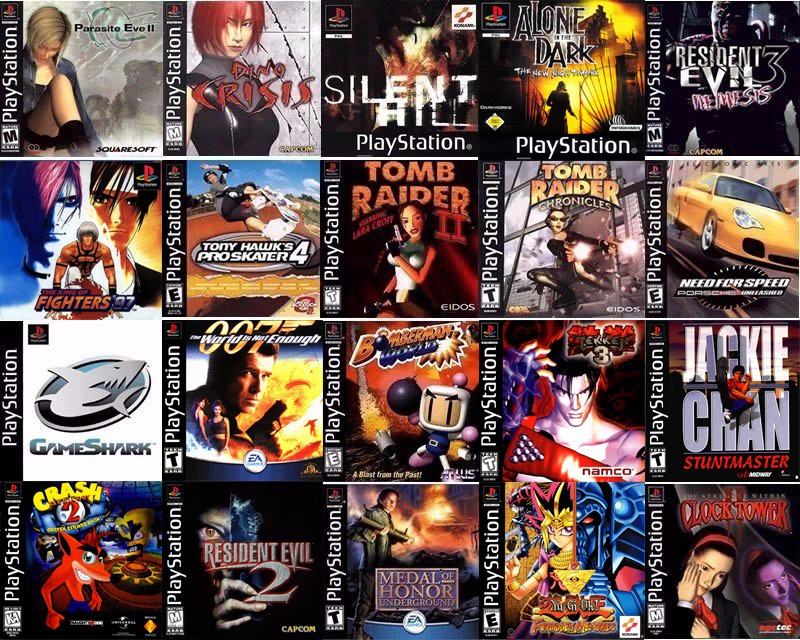 combo 5 đĩa ps1
