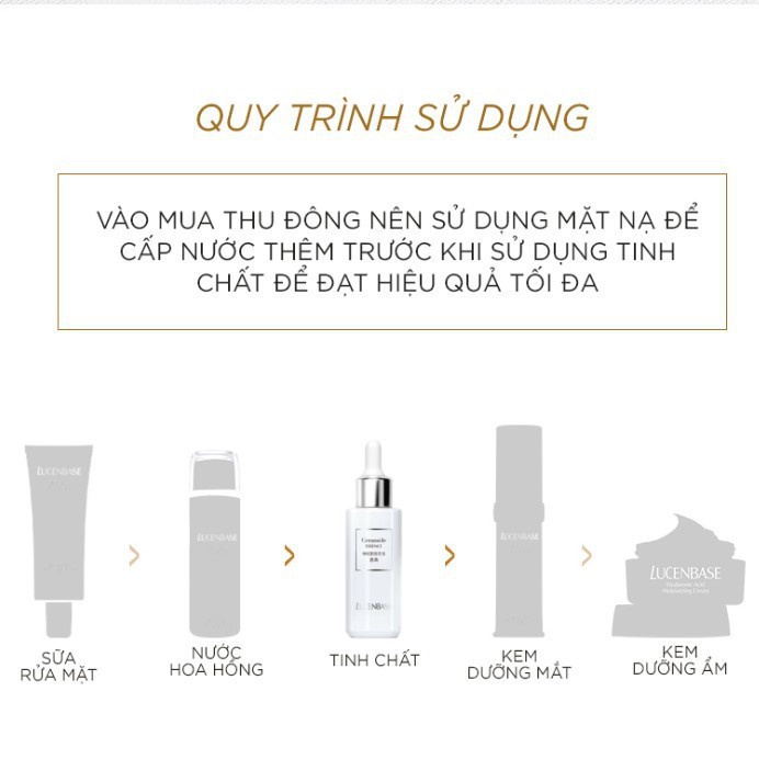 [LUCENBASE] Tinh chất Ceramide Essence dưỡng ẩm phục hồi dịu da
