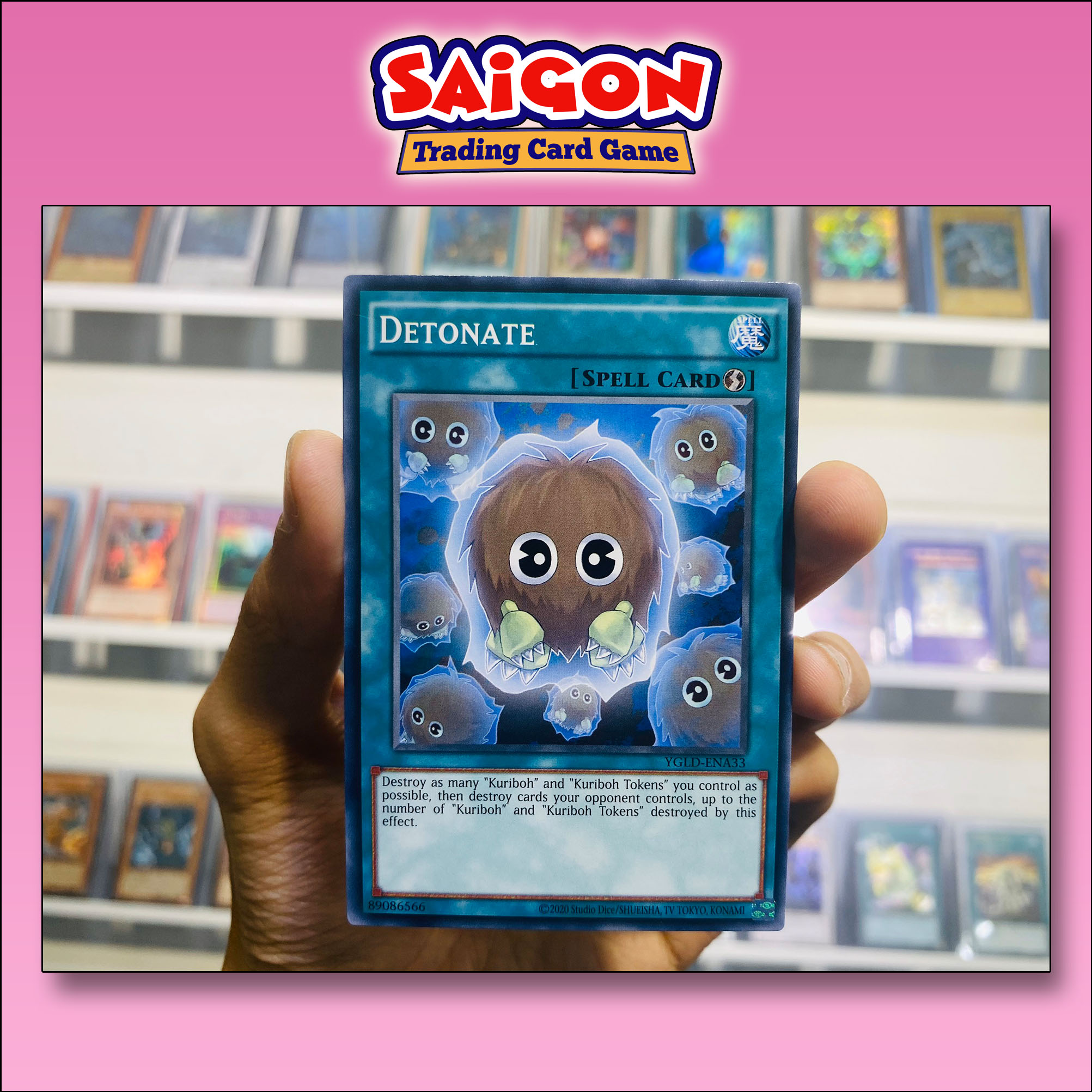 Thẻ bài yugioh mã ygld-ena33 - detonate - common - unlimited edition