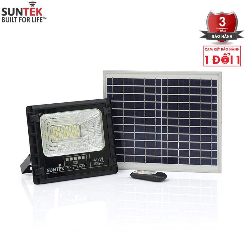 Đèn Pha Năng Lượng Mặt Trời SUNTEK LED Solar Light JD-8840 40W - Bảo hành 3 năm