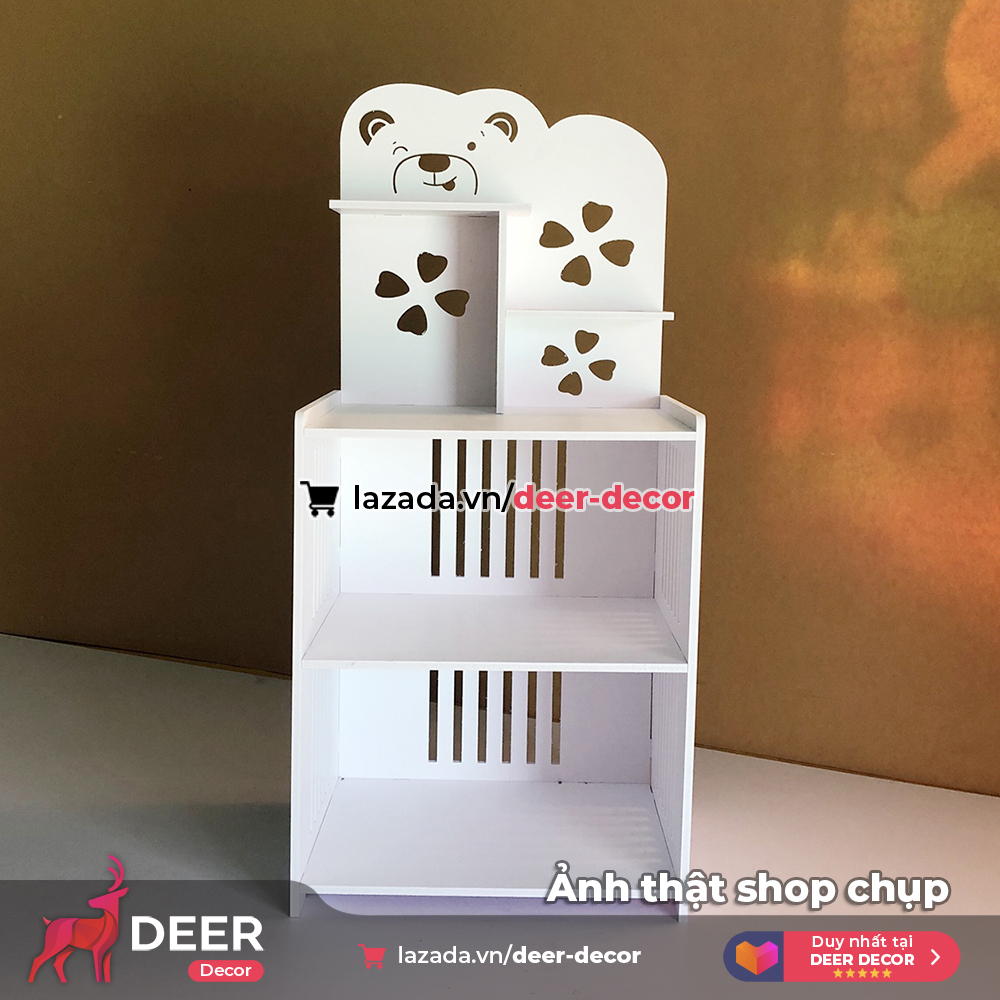 Bookcase bedside cabinet multi-purpose bear-deer decor