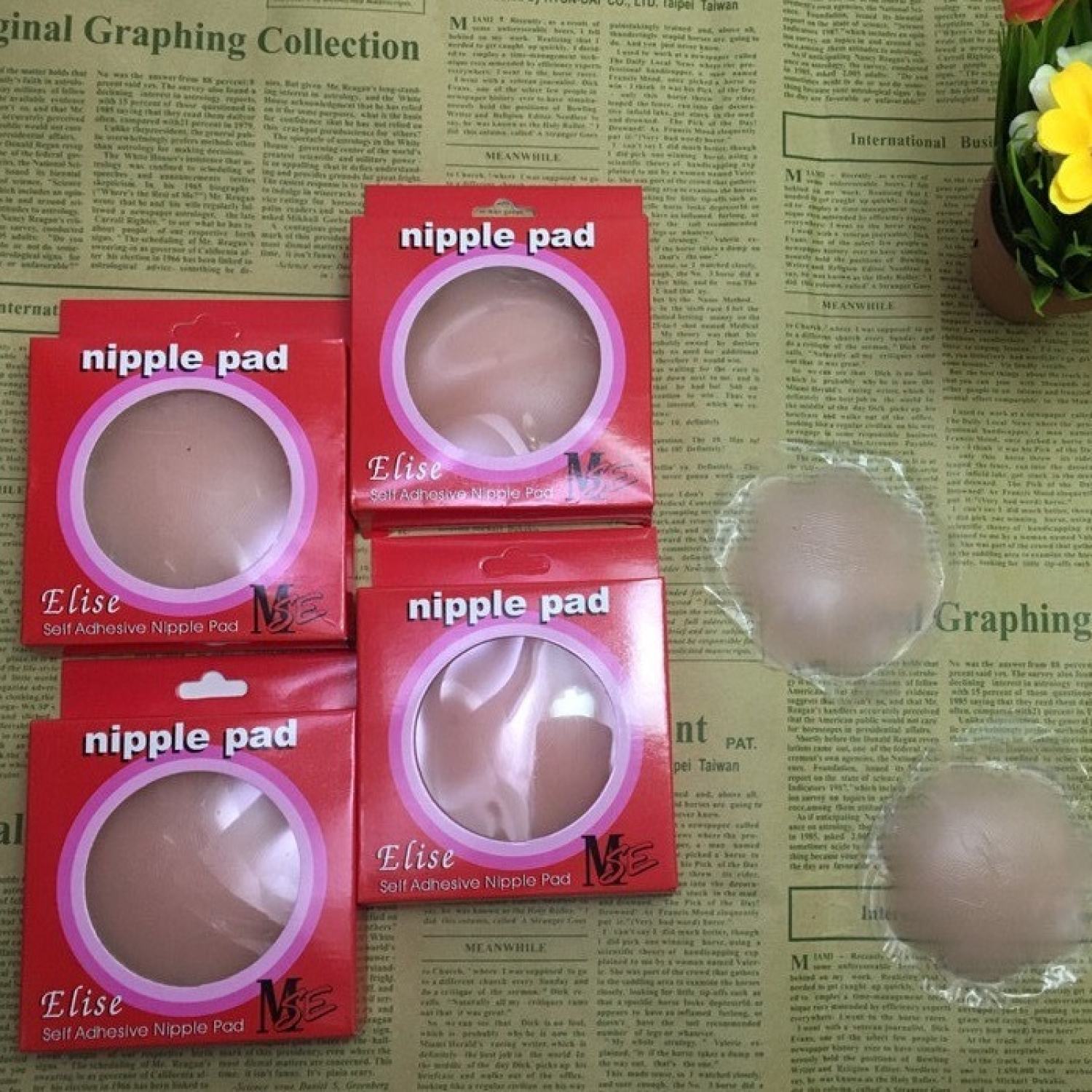 cặp 2 miếng dán ngực silicon, miếng dán nhũ hoa