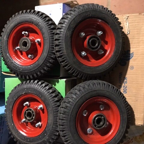 [HCM]Combo 4 bánh xe đẩy 250-4 bánh đặc vành BX phong thạnh