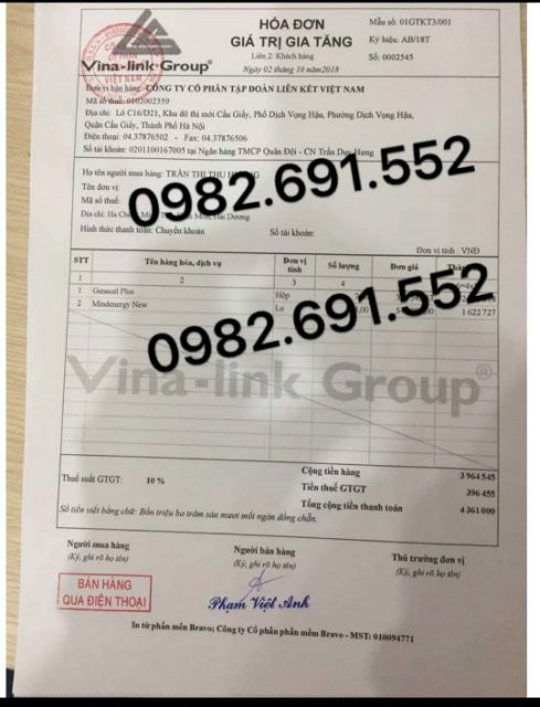 Thức uống Caphe Link New của Vinalink Group