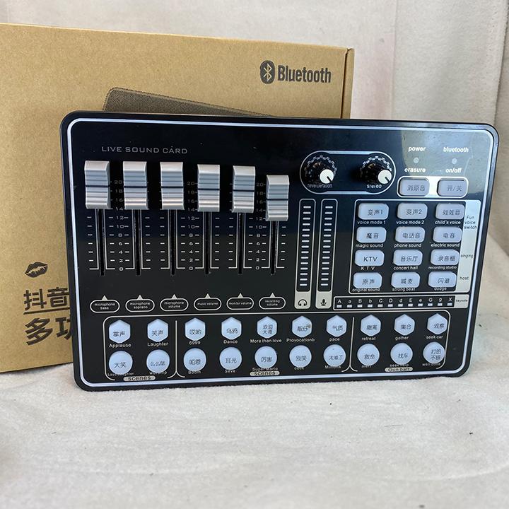Sound card Live stream H9 có kết nối Bluetooth cao cấp.