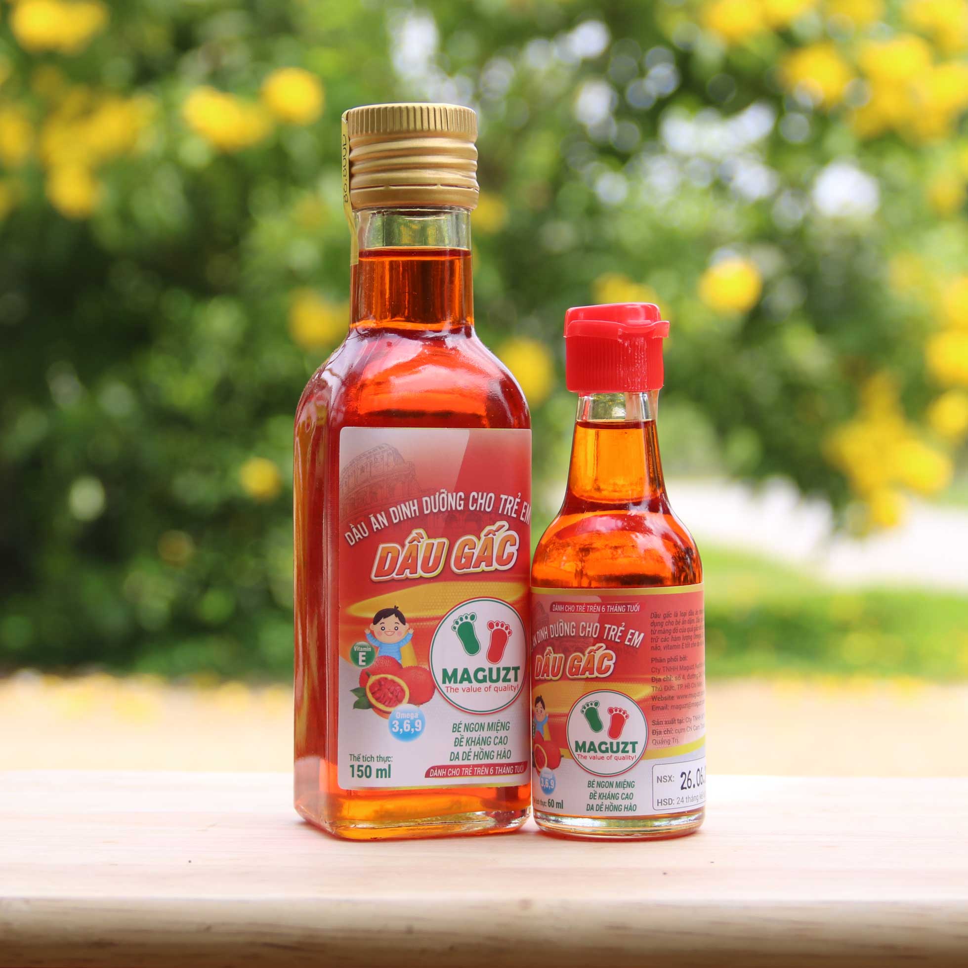 Dầu gấc cho bé ăn dặm Maguzt