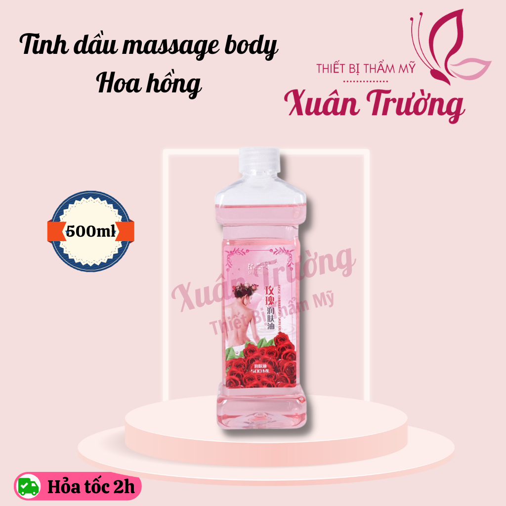 Tinh dầu massage body Hoa Hồng chai 500ml