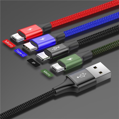 Cáp sạc đa năng Baseus Rapid Series 4 trong 1 cho iPhone/ iPad, Smartphone & Tablet Android