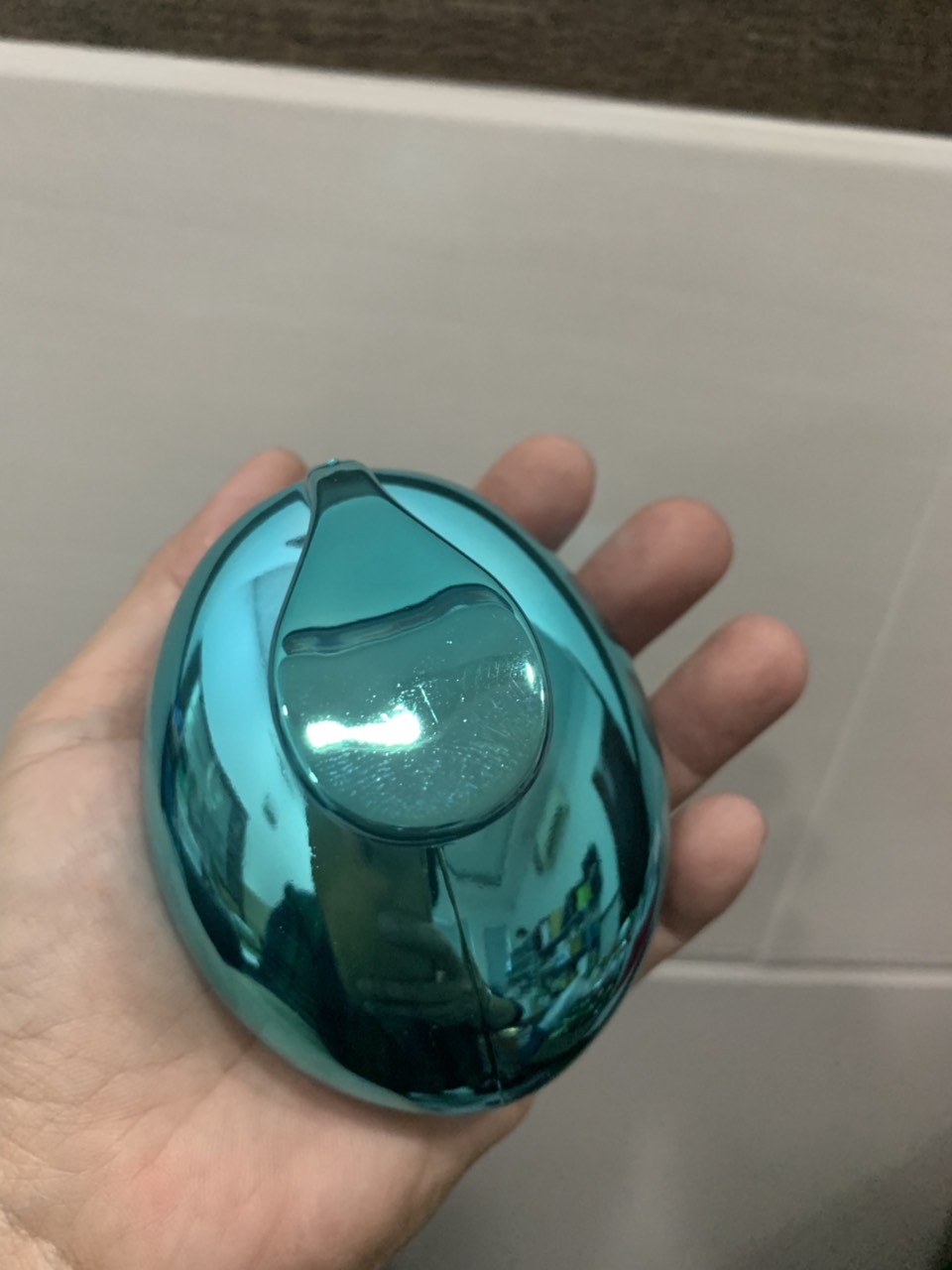 Lược gội đầu silicon màu xanh
