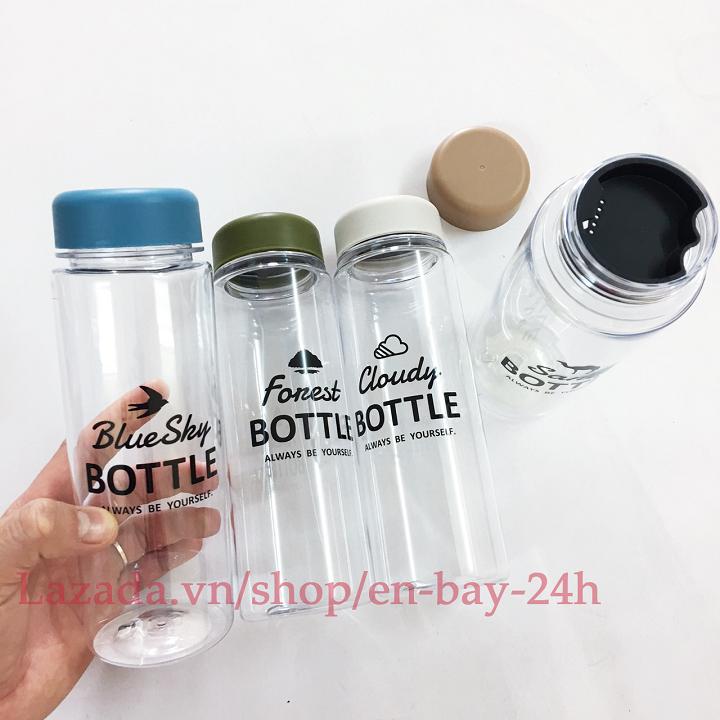 Bình uống nước có nắp đậy 500ml hàng Nhật Bản