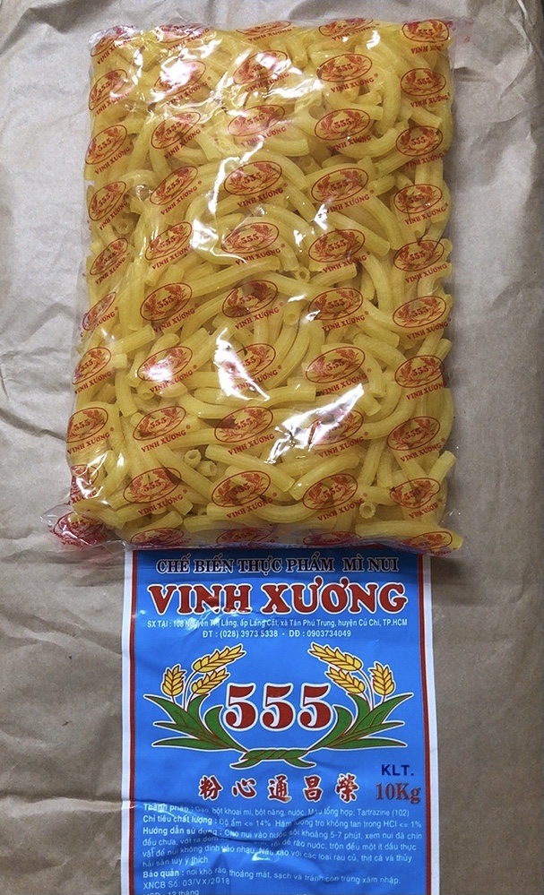 Nui Vinh Xương 555 gói 500gr (mì nui)