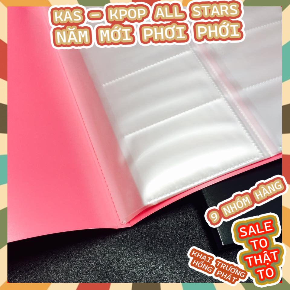SỔ ĐỰNG CARD KHỔ A4 200 CARD và A5 120 CARD màu ngẫu nhiên KAS - KPOP ALL STARS