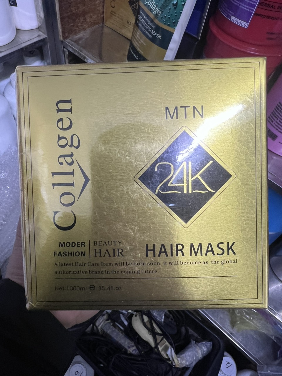 Kem hấp ủ tóc collagen 24k MTN 1000ml