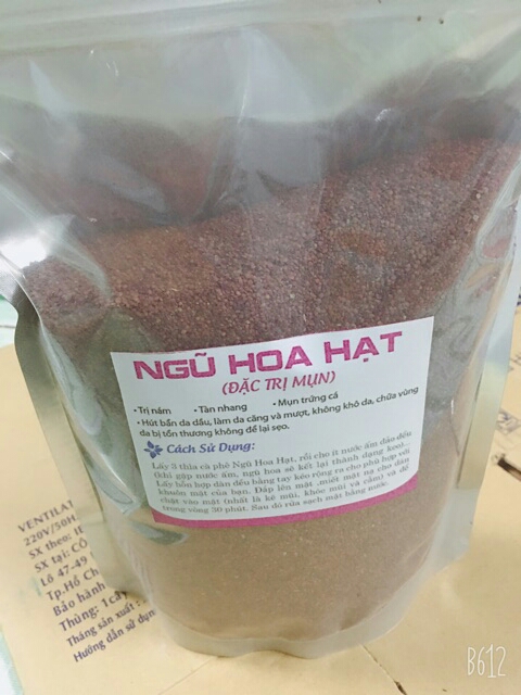 Hạt đình lịch đắp mặt hết mụn mờ vết thâm ( hạt ngũ hoa )