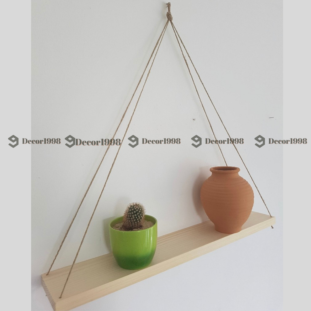 KỆ GỖ,KỆ TREO TƯỜNG,KỆ DECOR DÂY THỪNG
