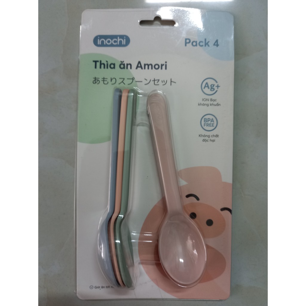 Bộ 04 thìa ăn dặm , bộ 4 muỗng canh ,muỗng caphe chịu nhiệt cao