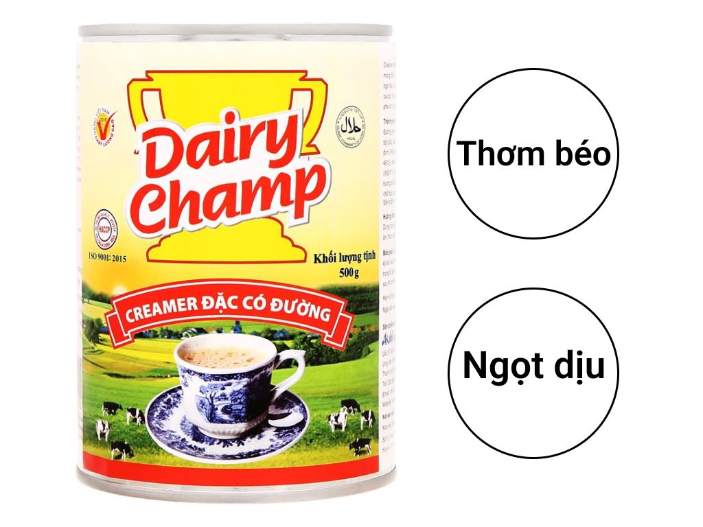 Sữa đặc có đường Dairy Champ lon 500gr