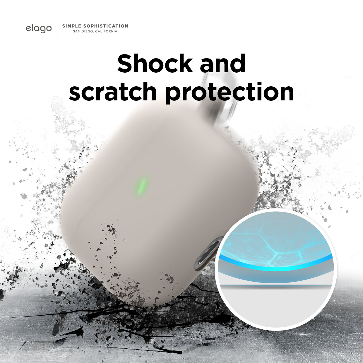 Ốp Elago Liquid Hybrid Airpods 3