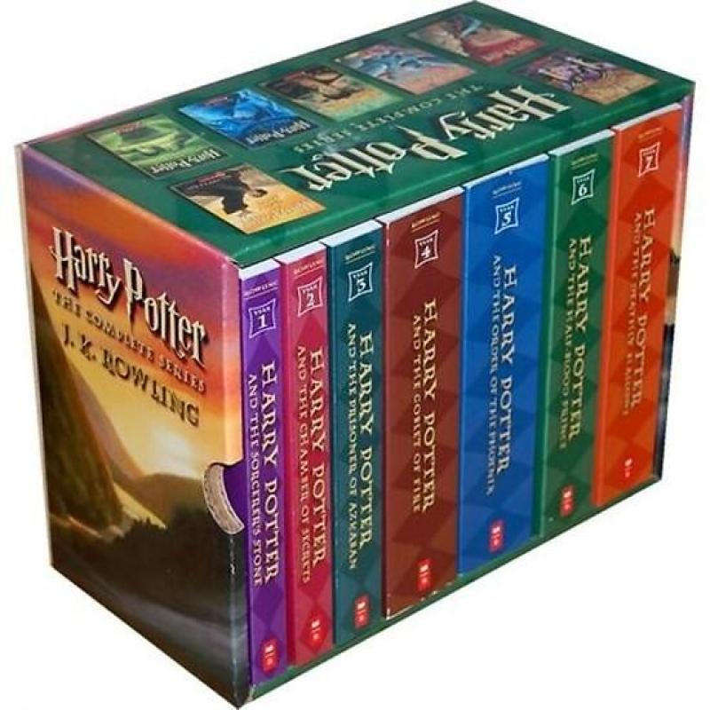 Sách Văn Học Anh - Harry Potter: Paperback Boxed Set: Books #1-7, Scholastic US Version - Hiệu Sách Cindy