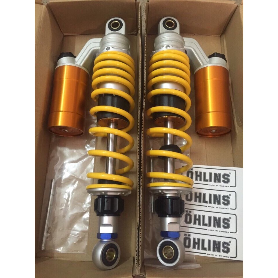 Cặp Tem Ohlins Đen Trong Suốt Dán Phuộc Bình Dầu