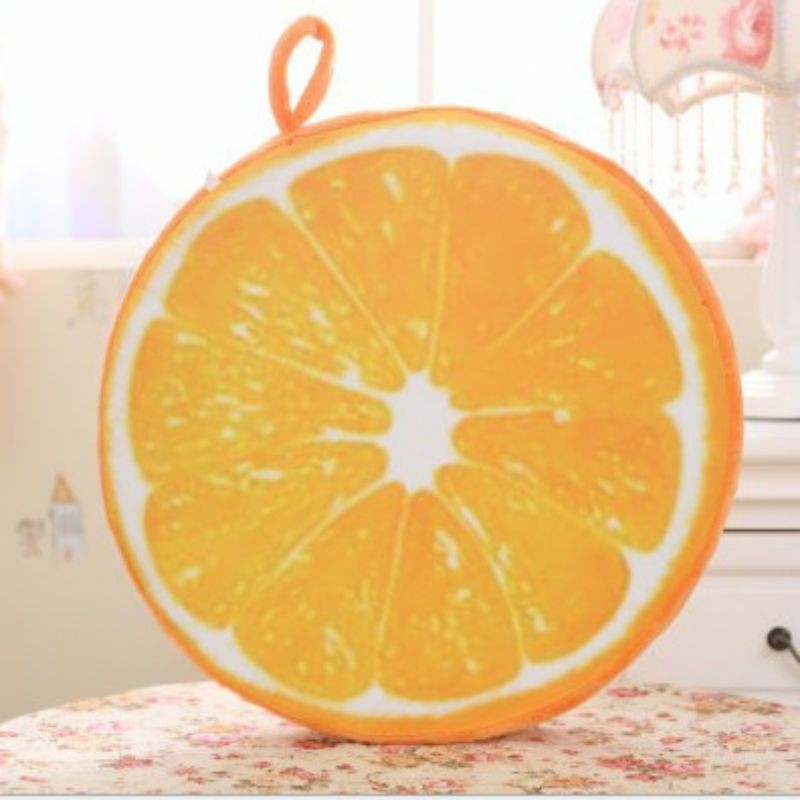 Ghế tròn lót ghế in hình trái cây kiểu 3D