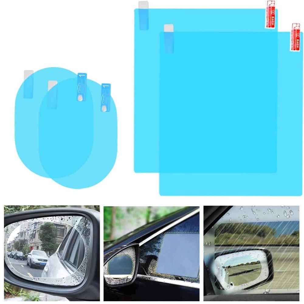 2 Miếng Dán Chống Bám Nước Gương Chiếu Hậu Ô Tô