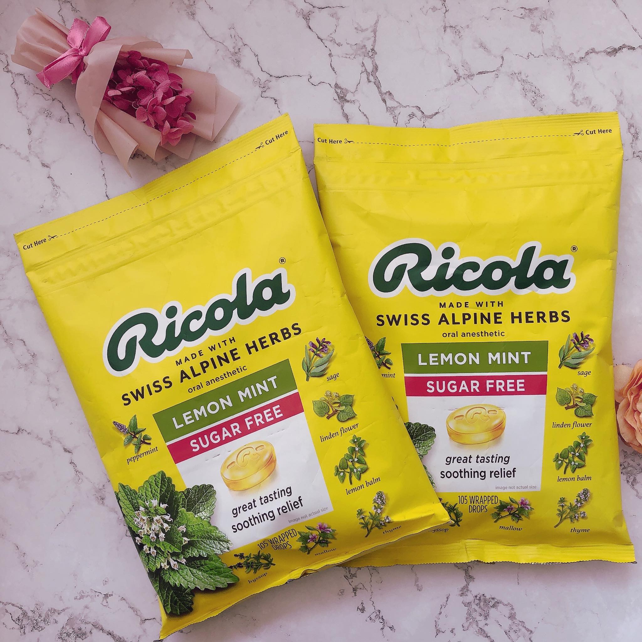 Kẹo ngậm ho ricola mỹ - 105 viên