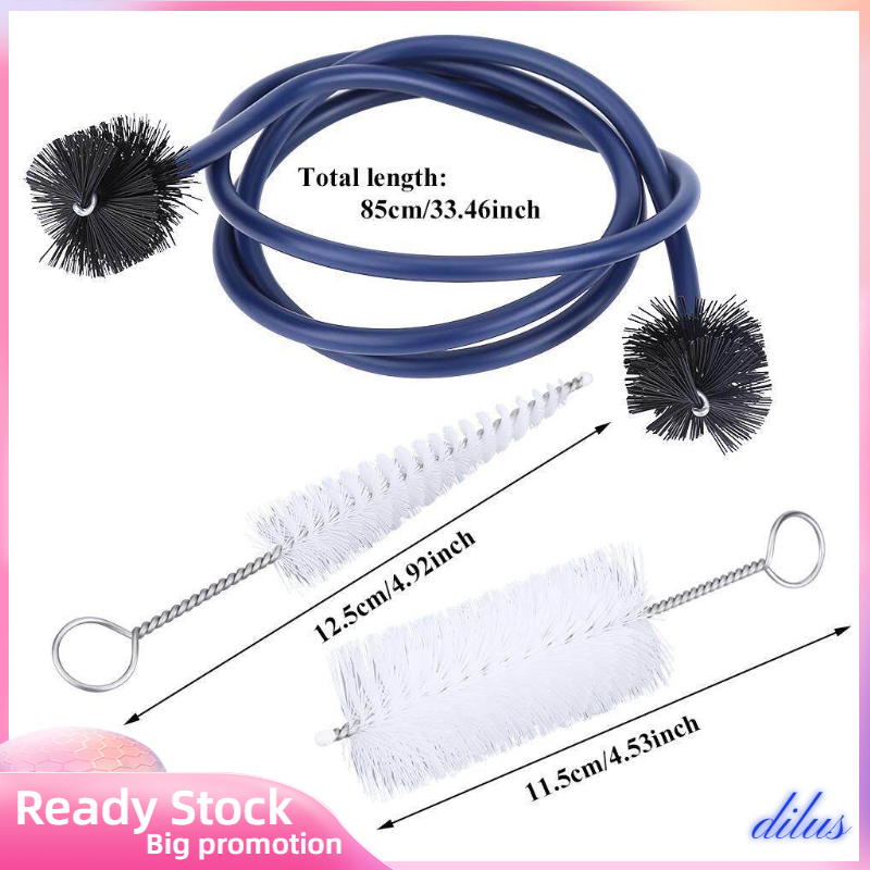 [New] Trumpet Cleaning Brushes Set Kit Musical Instrument Maintenance Care Accessory