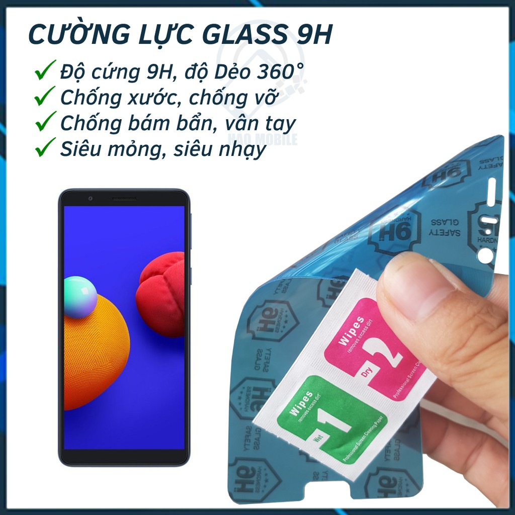 Dán cường lực dẻo nano 9H cho Samsung A01 Core