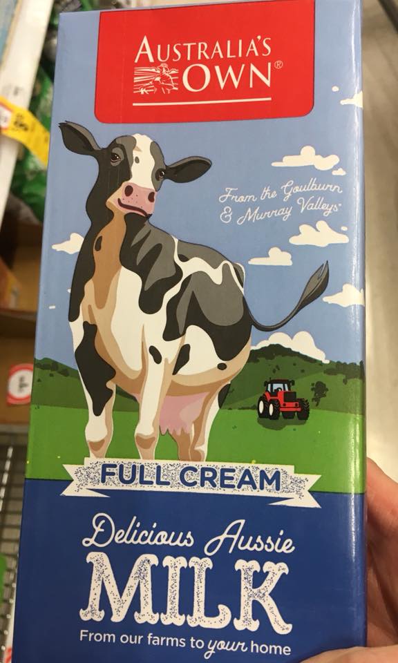 HỘP 1L Sữa tươi tiệt trùng Australia s Own Nguyên Kem nhập khẩu chính hãng