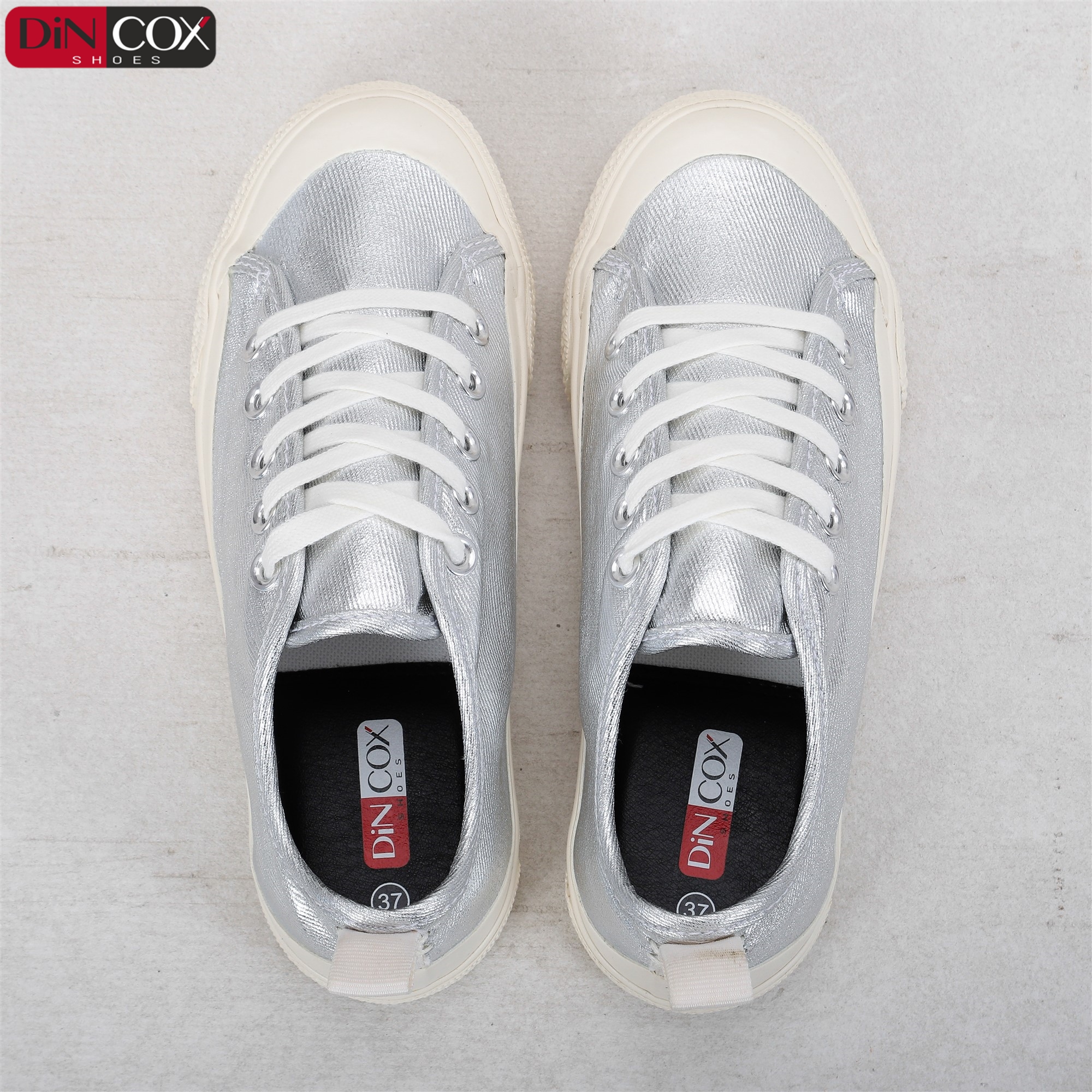 Giày Thể Thao Nữ DinCox C20 Silver