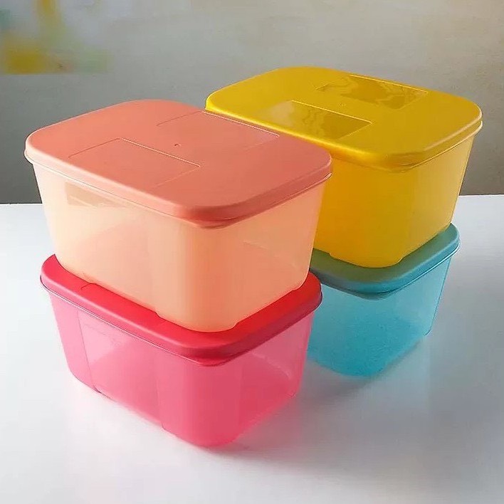 Set 4 hộp Tupperware trữ đông 700ml, set rainbow (hàng có sẵn)