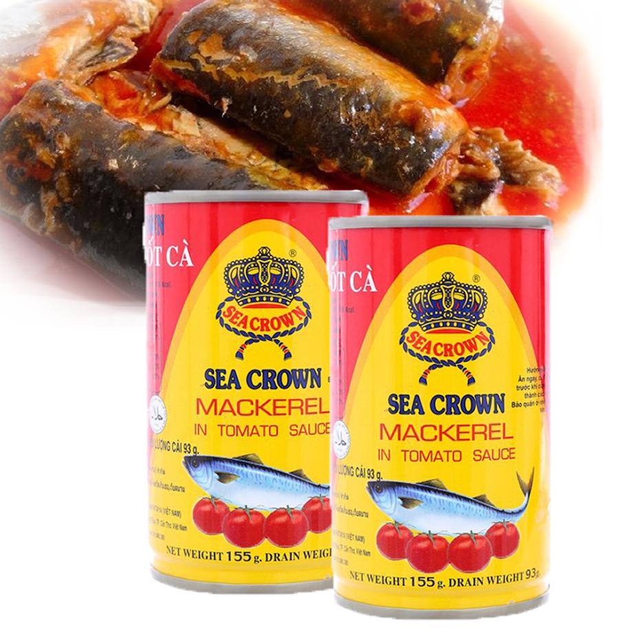 Combo 10 Cá nục sốt cà Seacrown 155g (Date 2023)