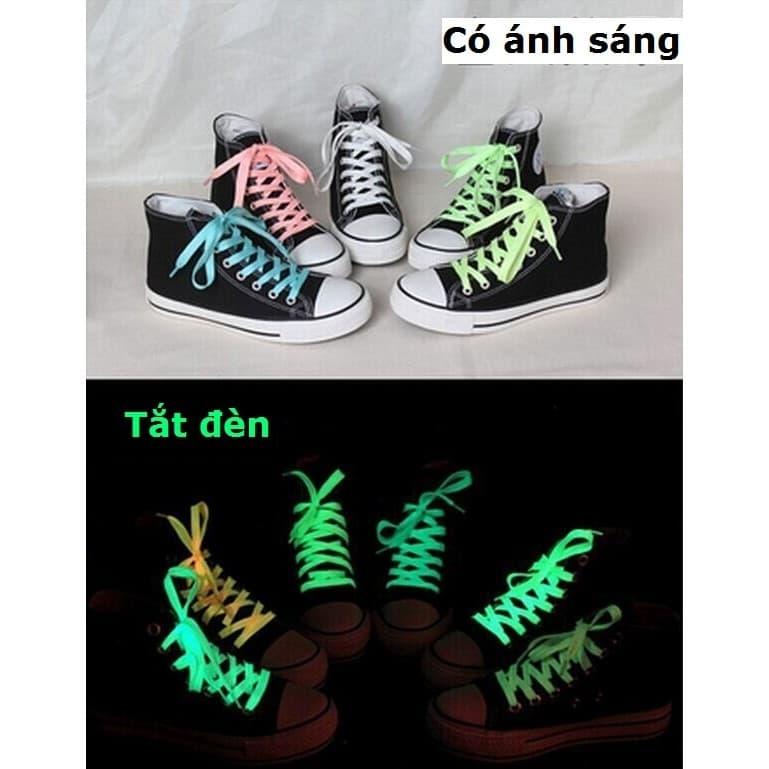 dây giày dạ quang phát sáng
